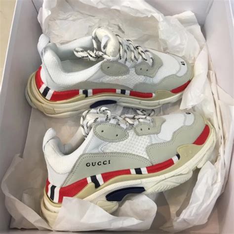 gucci balenciaga shoes white|gucci x balenciaga stockx.